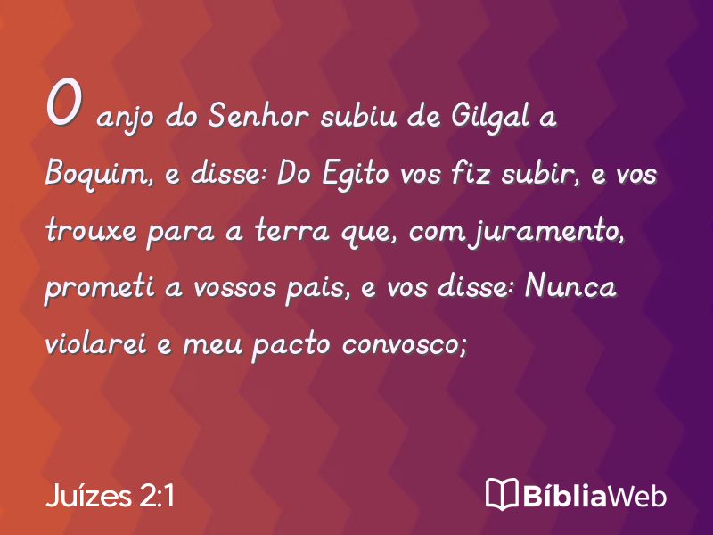 Juízes 2:1 em imagem para compartilhar