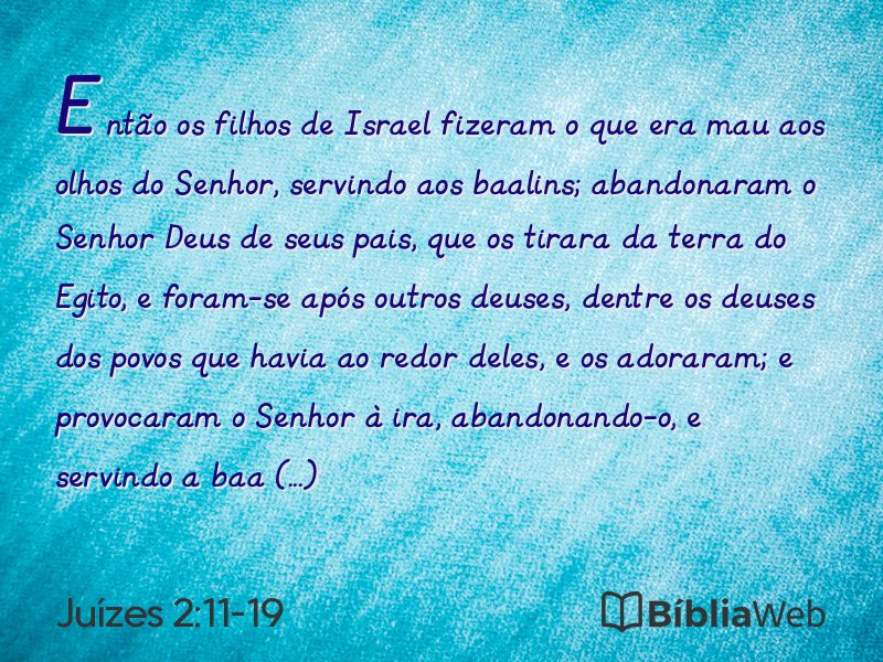 Juízes 2:11-19 em imagem para compartilhar