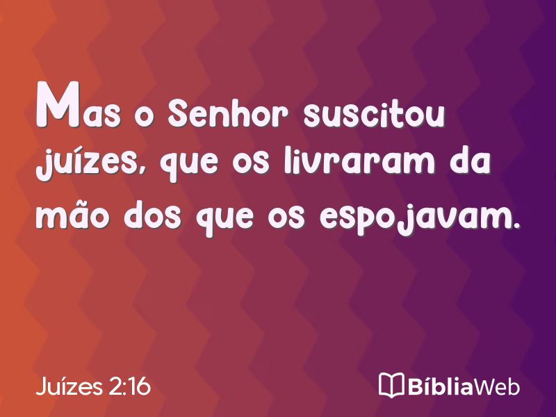 Juízes 2:16 em imagem para compartilhar