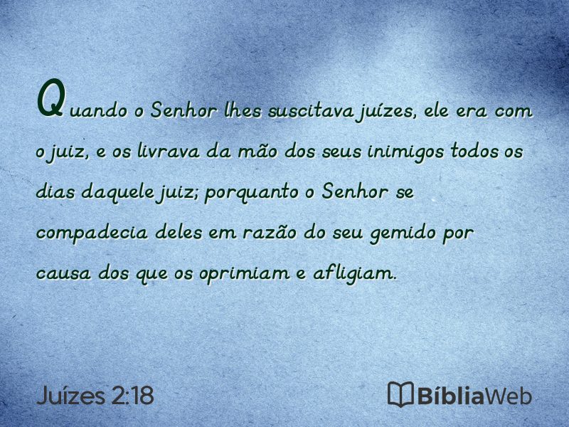 Juízes 2:18 em imagem para compartilhar