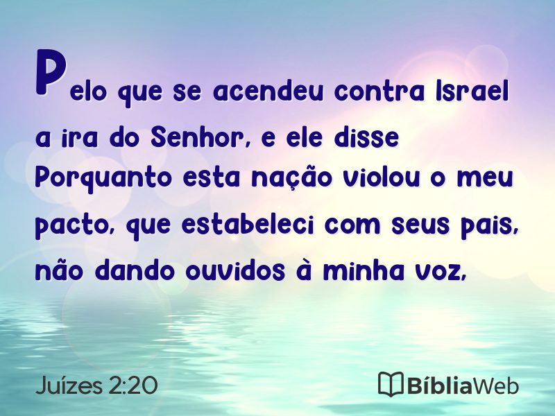 Juízes 2:20 em imagem para compartilhar