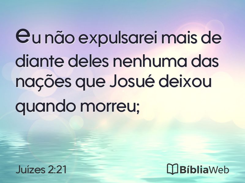 Juízes 2:21 em imagem para compartilhar