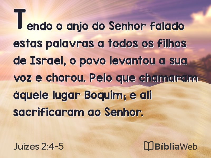 Juízes 2:4-5 em imagem para compartilhar