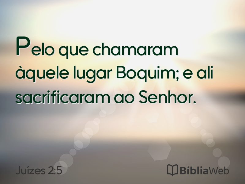 Juízes 2:5 em imagem para compartilhar
