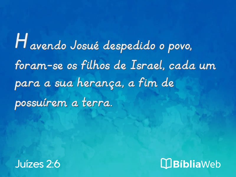 Juízes 2:6 em imagem para compartilhar