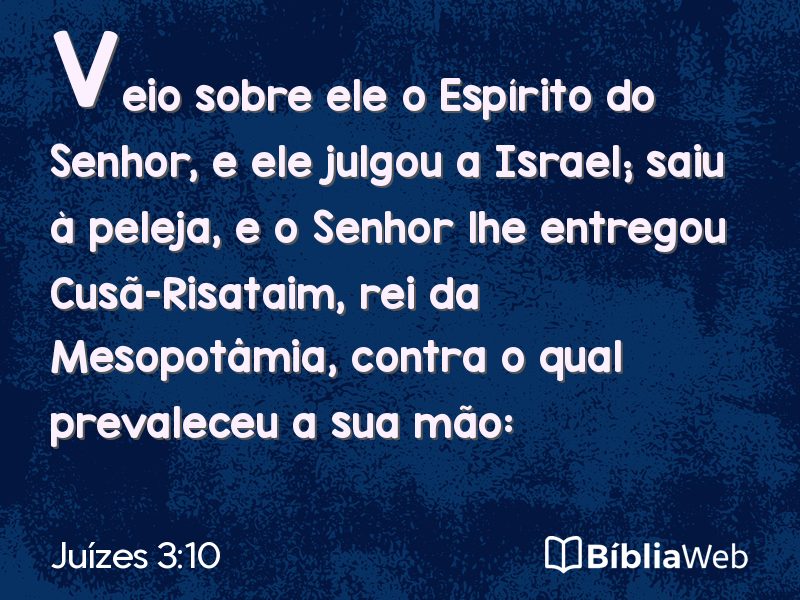 Juízes 3:10 em imagem para compartilhar