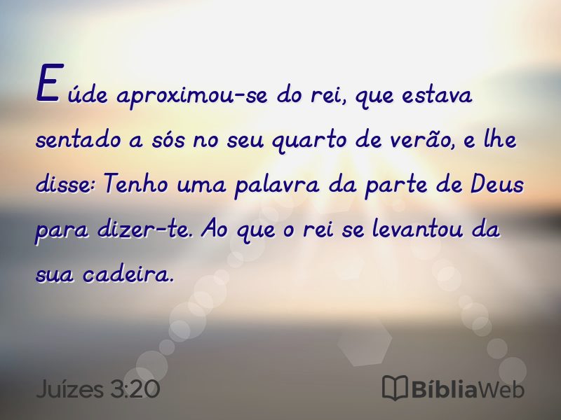 Juízes 3:20 em imagem para compartilhar