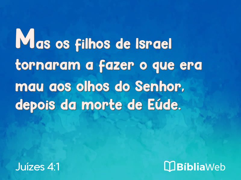 Juízes 4:1 em imagem para compartilhar