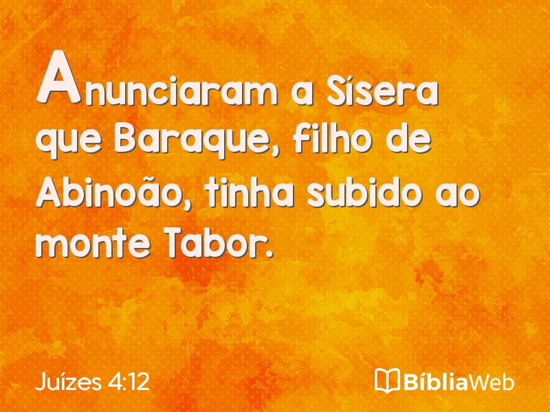 Juízes 4:12 em imagem para compartilhar