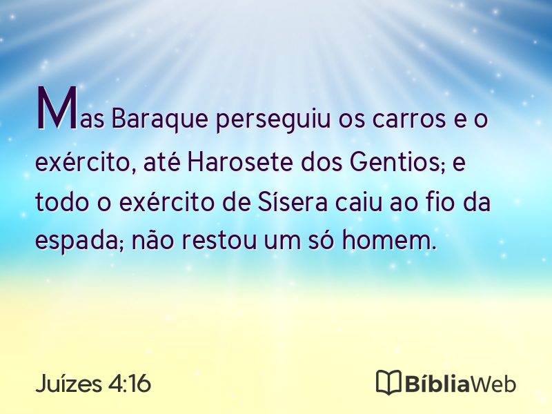 Juízes 4:16 em imagem para compartilhar