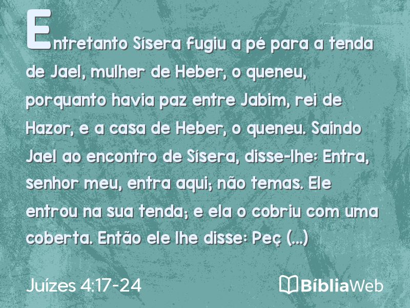 Juízes 4:17-24 em imagem para compartilhar