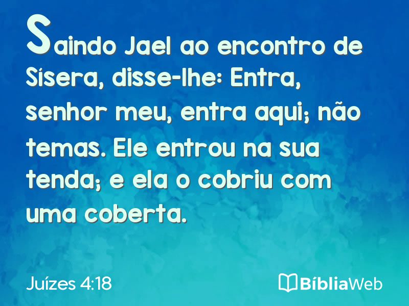 Juízes 4:18 em imagem para compartilhar