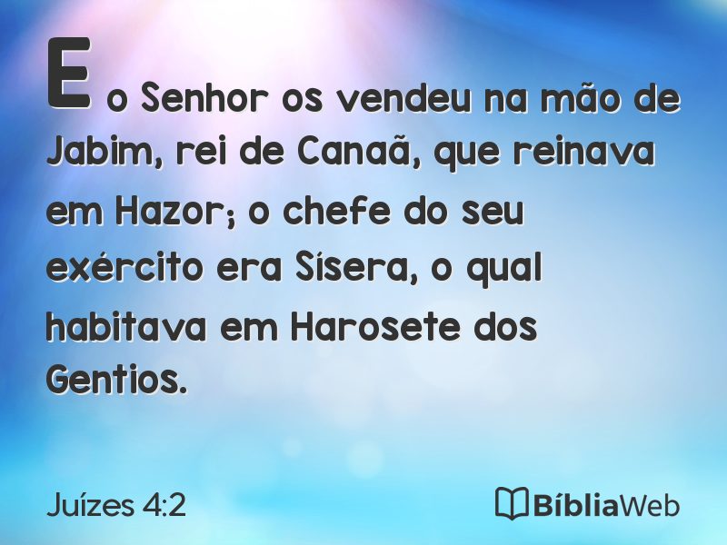 Juízes 4:2 em imagem para compartilhar