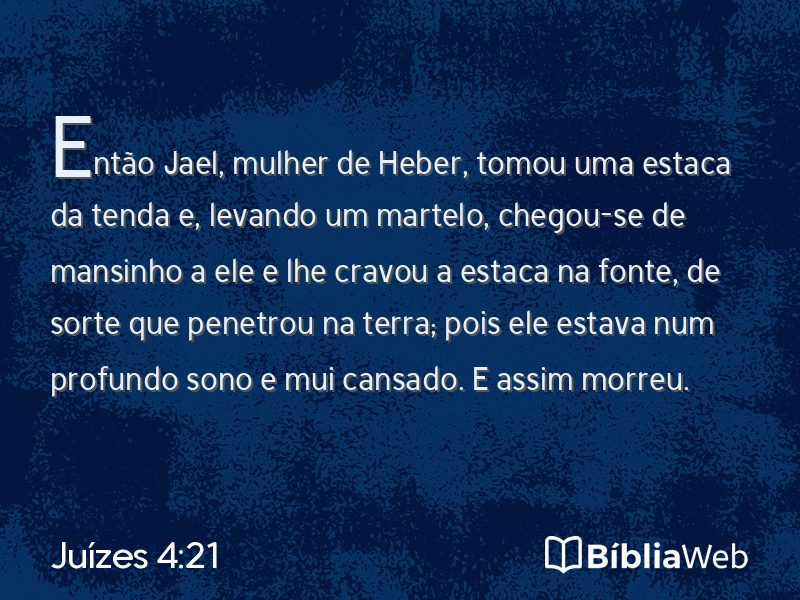 Juízes 4:21 em imagem para compartilhar
