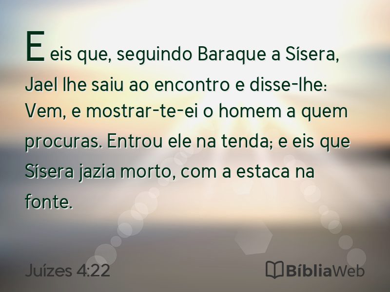 Juízes 4:22 em imagem para compartilhar