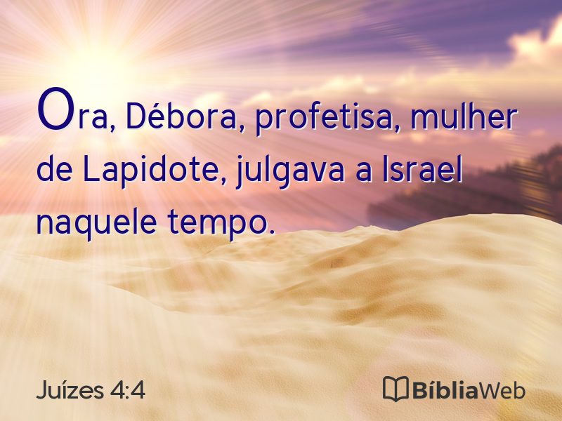 Juízes 4:4 em imagem para compartilhar