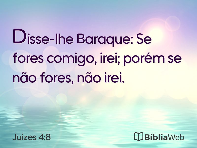 Juízes 4:8 em imagem para compartilhar