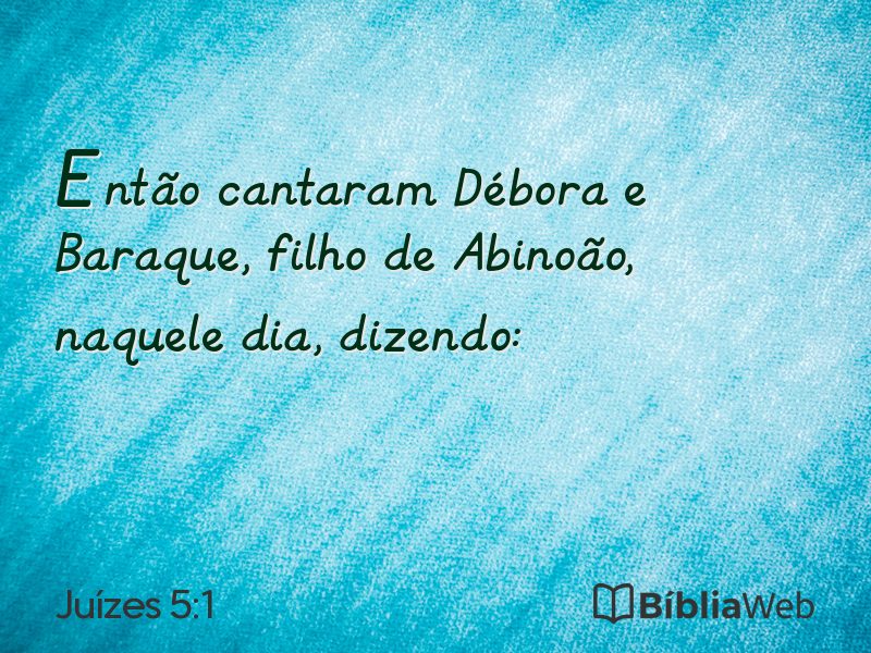 Juízes 5:1 em imagem para compartilhar