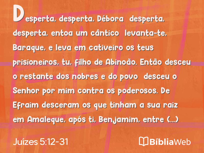 Juízes 5:12-31 em imagem para compartilhar