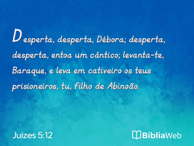 Juízes 5:12 em imagem para compartilhar