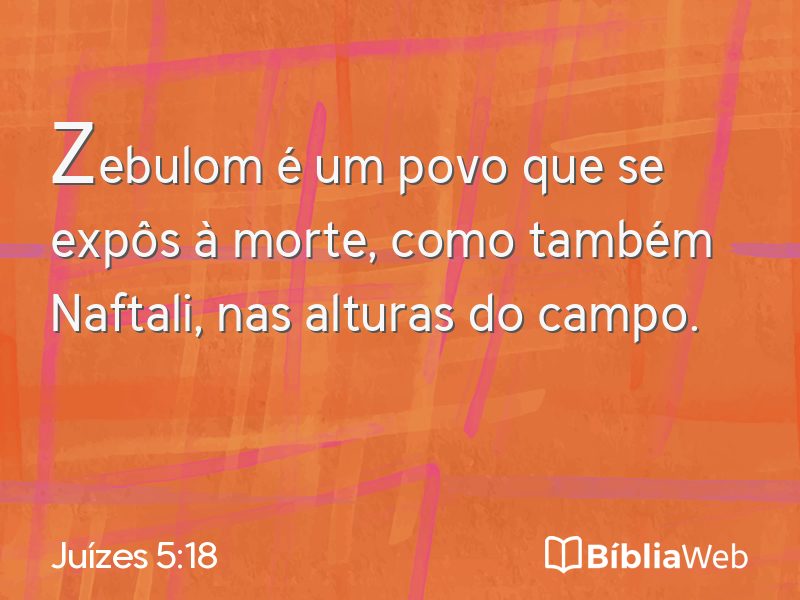 Juízes 5:18 em imagem para compartilhar