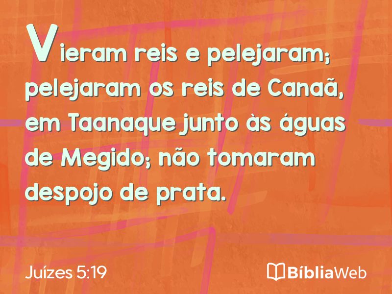 Juízes 5:19 em imagem para compartilhar