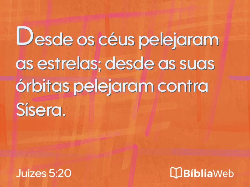 Juízes 5:20 em imagem para compartilhar