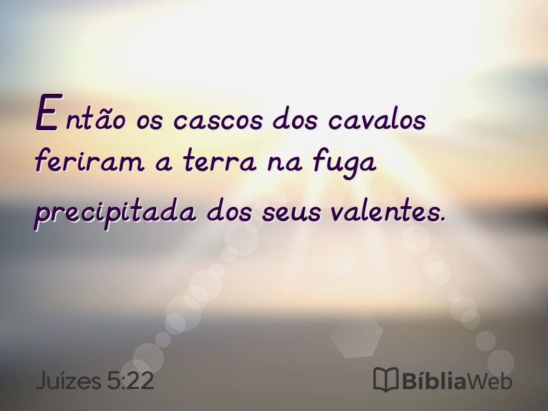 Juízes 5:22 em imagem para compartilhar