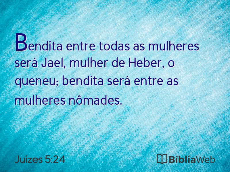 Juízes 5:24 em imagem para compartilhar