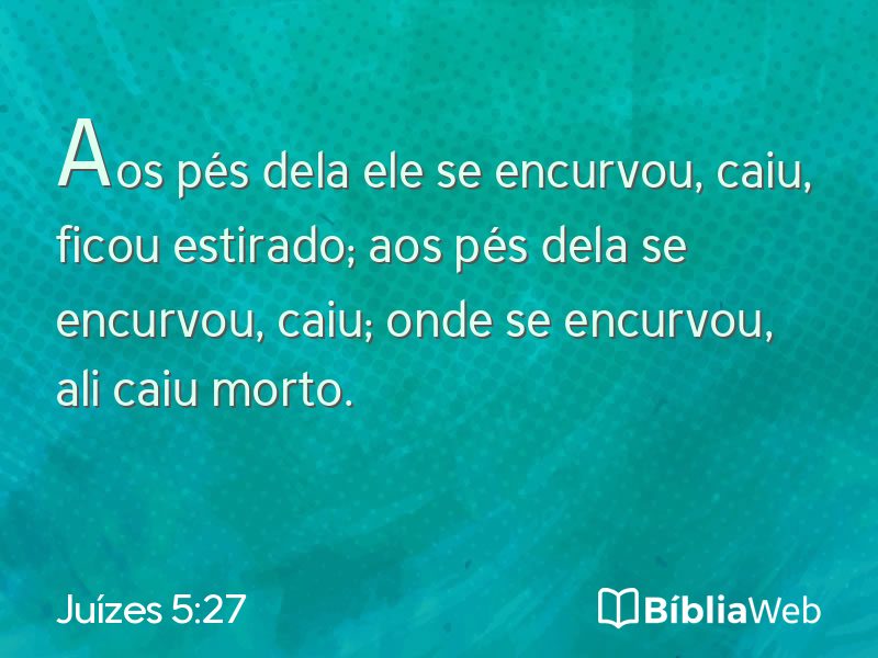 Juízes 5:27 em imagem para compartilhar