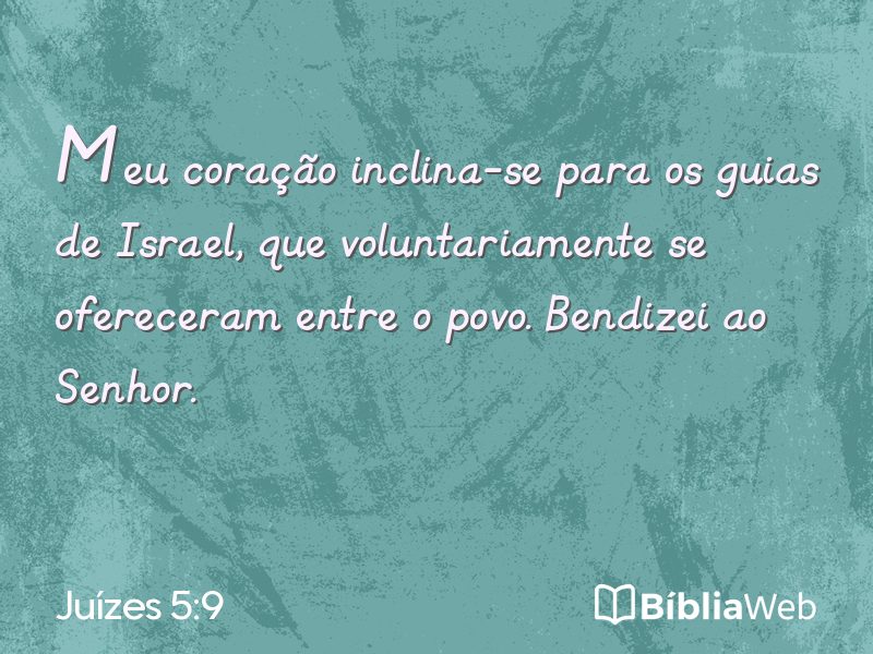 Juízes 5:9 em imagem para compartilhar