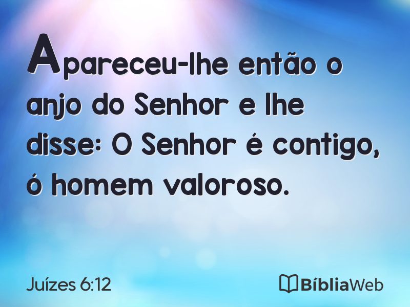 Juízes 6:12 em imagem para compartilhar