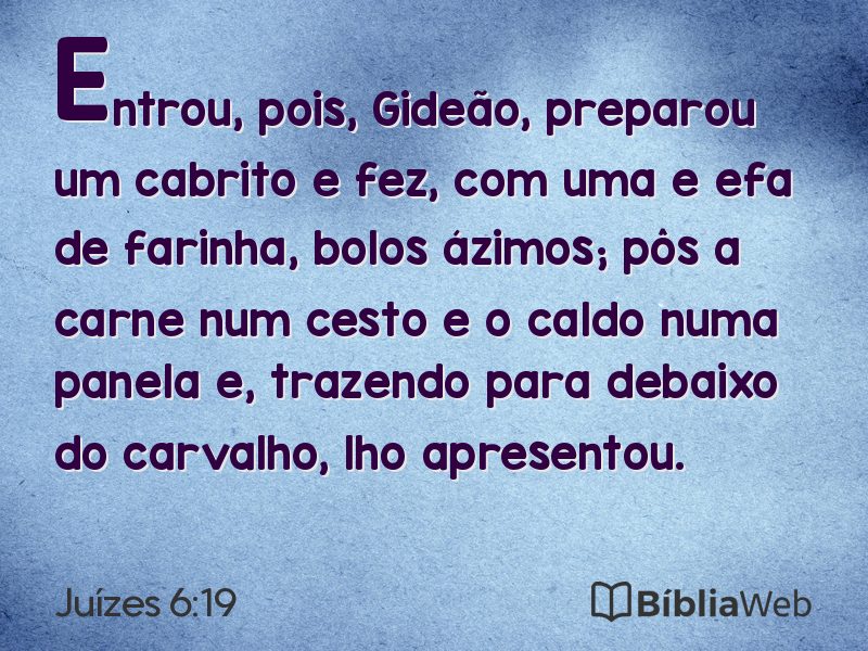 Juízes 6:19 em imagem para compartilhar