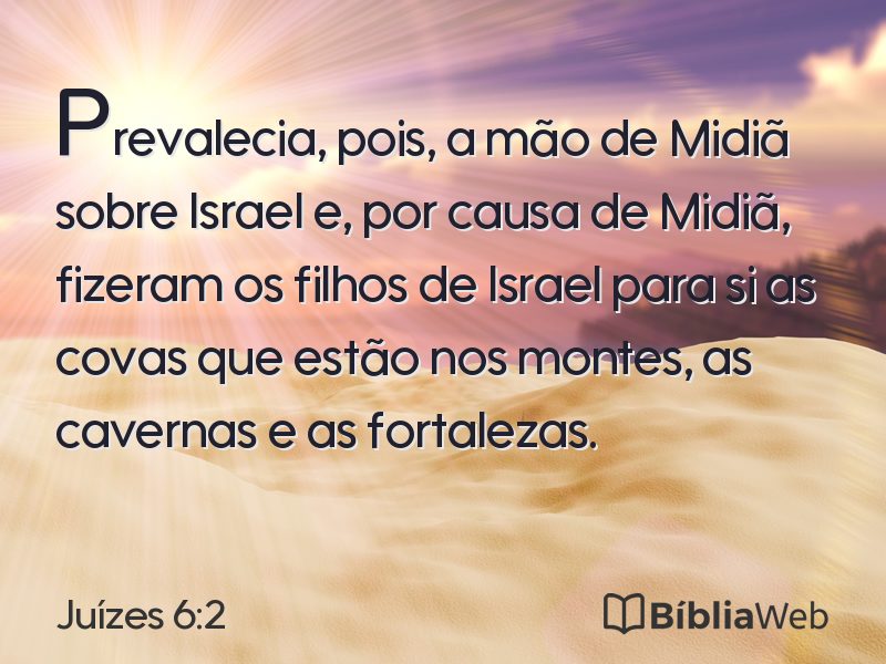Juízes 6:2 em imagem para compartilhar
