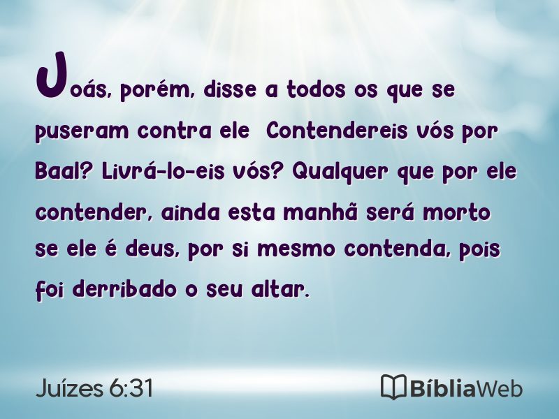 Juízes 6:31 em imagem para compartilhar