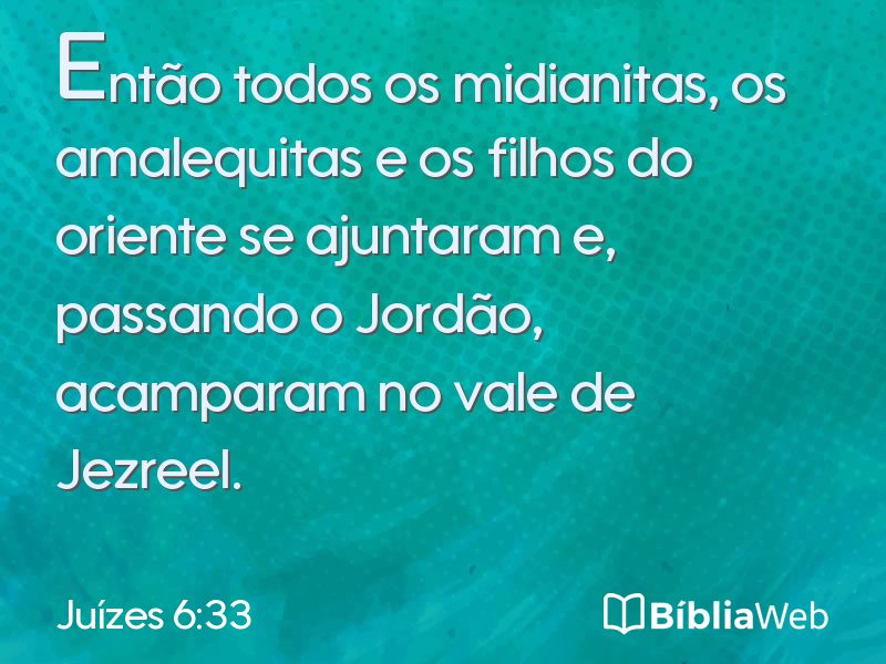 Juízes 6:33 em imagem para compartilhar