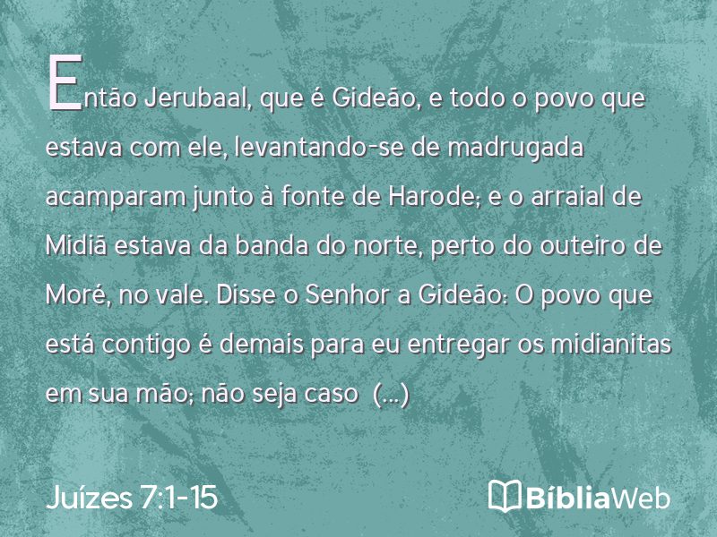 Juízes 7:1-15 em imagem para compartilhar