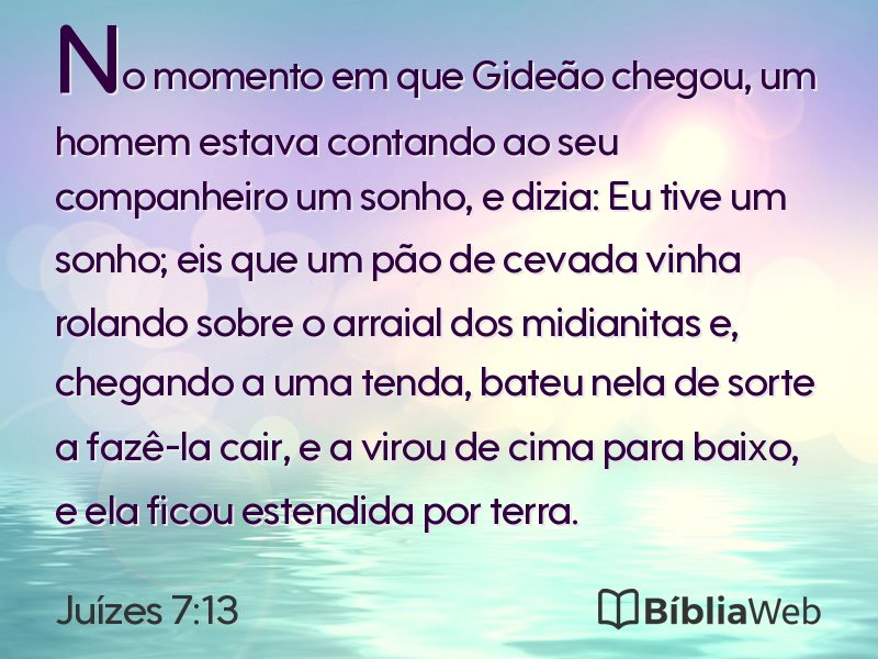 Juízes 7:13 em imagem para compartilhar