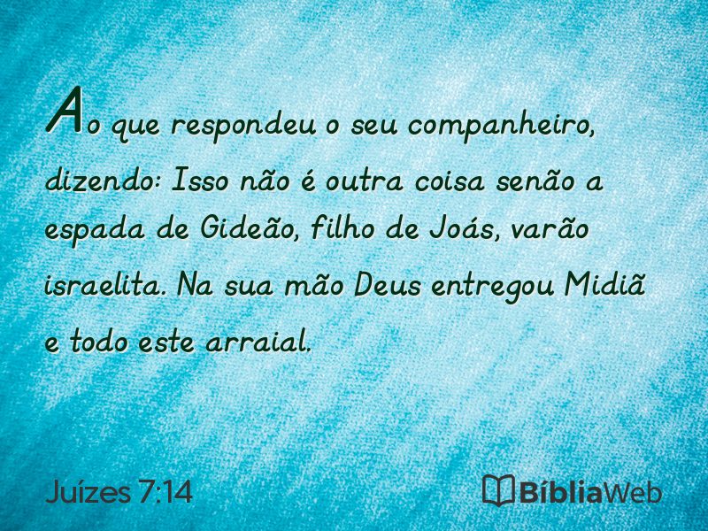 Juízes 7:14 em imagem para compartilhar