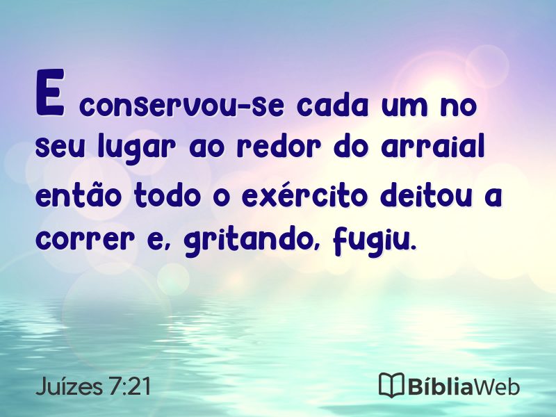 Juízes 7:21 em imagem para compartilhar