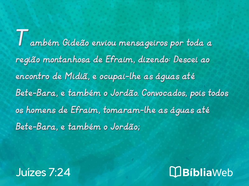 Juízes 7:24 em imagem para compartilhar