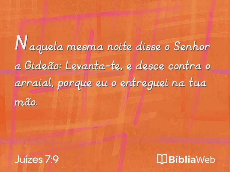 Juízes 7:9 em imagem para compartilhar