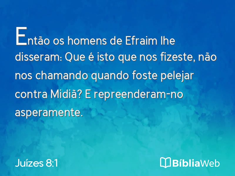 Juízes 8:1 em imagem para compartilhar