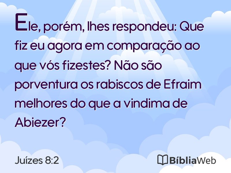 Juízes 8:2 em imagem para compartilhar