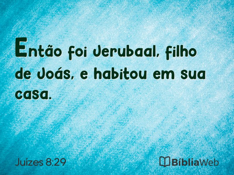 Juízes 8:29 em imagem para compartilhar