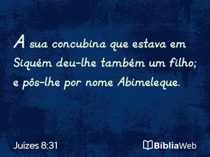 Juízes 8:31 em imagem para compartilhar