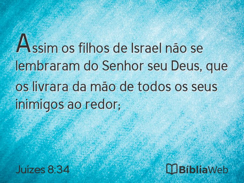 Juízes 8:34 em imagem para compartilhar