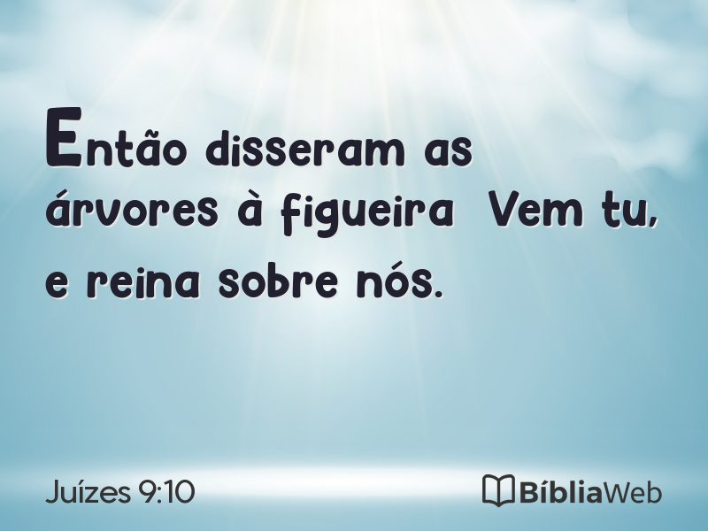 Juízes 9:10 em imagem para compartilhar
