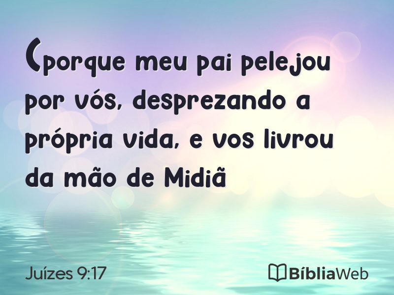 Juízes 9:17 em imagem para compartilhar