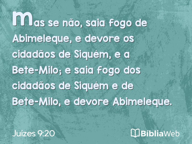 Juízes 9:20 em imagem para compartilhar
